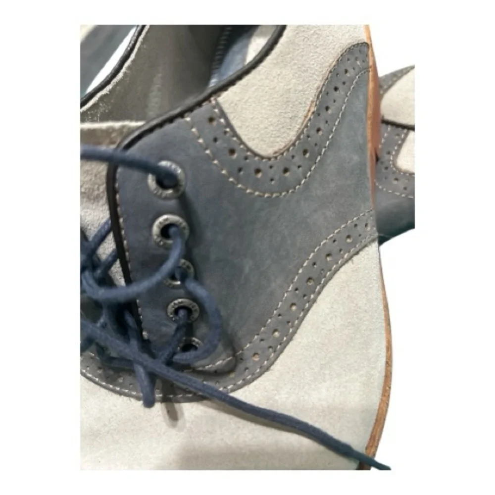 Johnston & Murphy Men's Gray & Black saddle Shoes